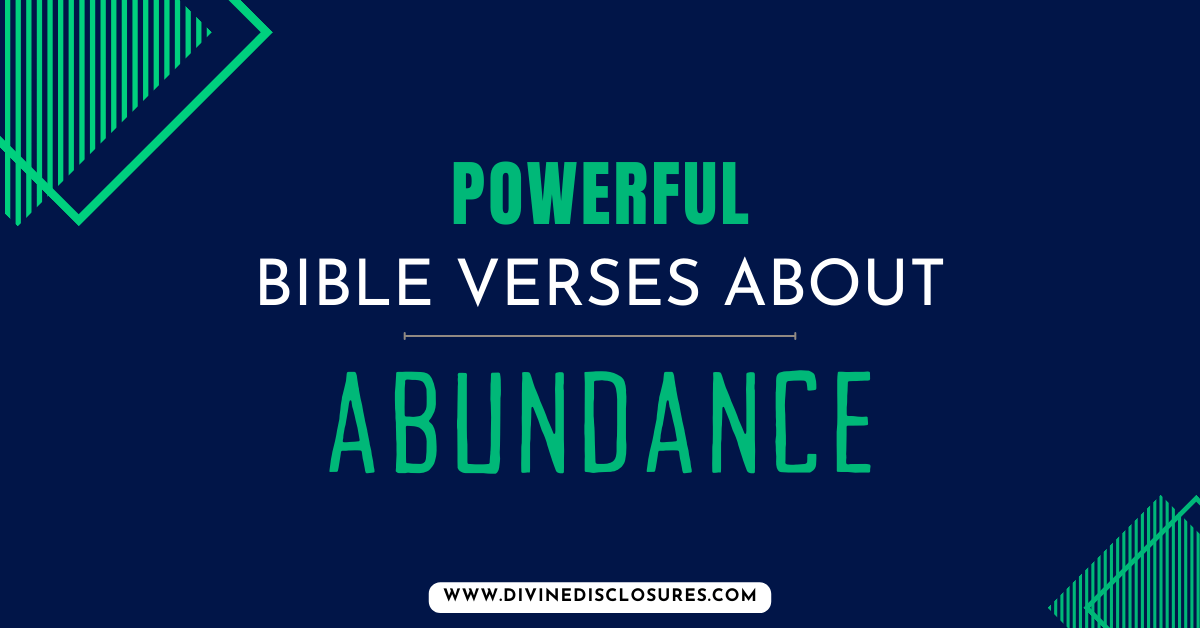 Powerful Bible Verses About Abundance To Thrive In 2025