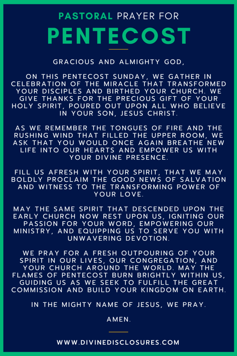 A Powerful Pentecost Prayer To Ignite Your Spirit In 2024