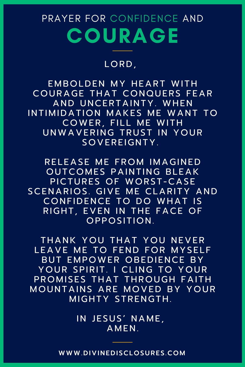 A Powerful Prayer For Courage And Strength In 2024