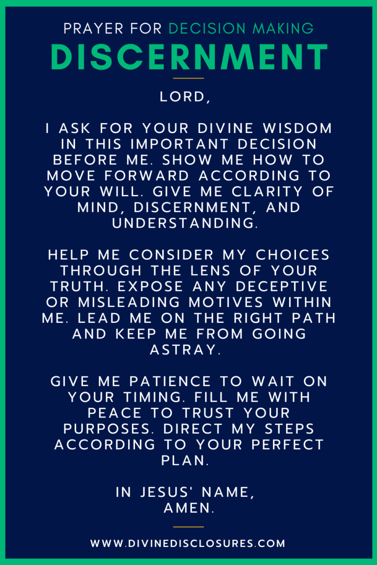 51 Powerful Prayers For Discernment And Decision Making