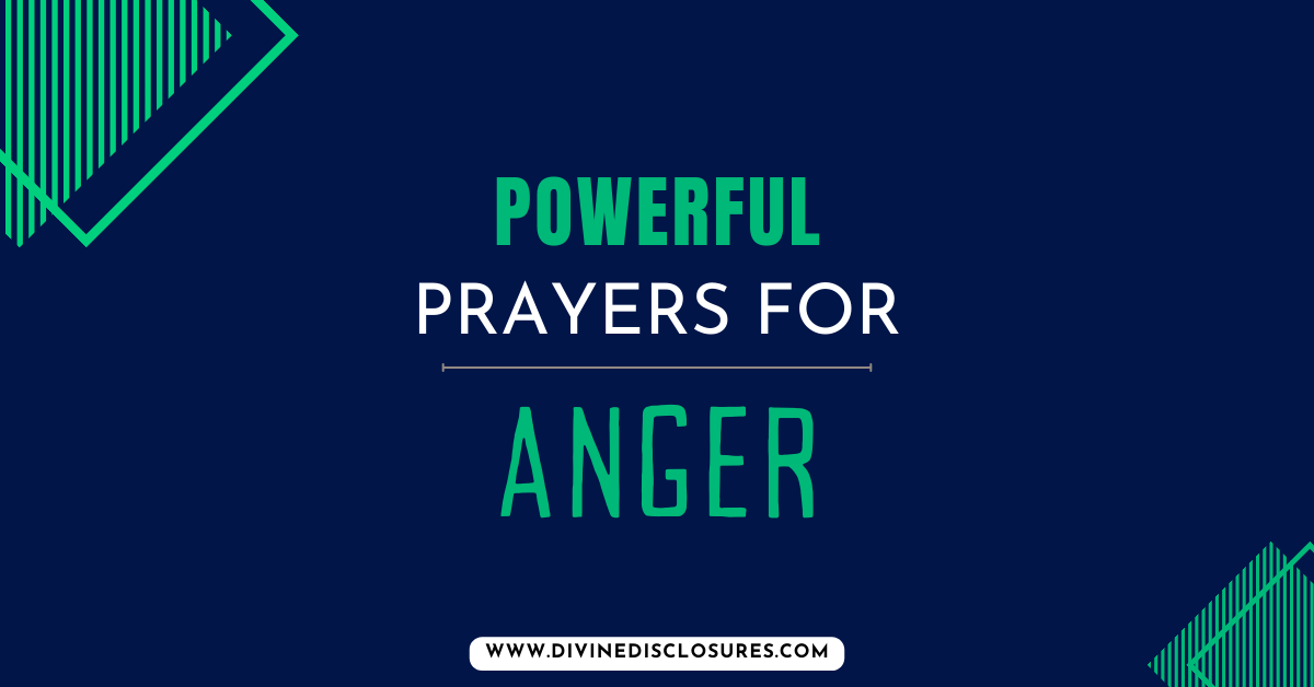 Prayers For Anger: Break Its Control Over You In 2024